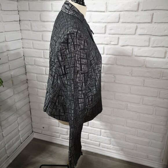 Soft Works Ladies Size 16 Black Made in Canada Full Zip Jacket - Picture 6 of 9